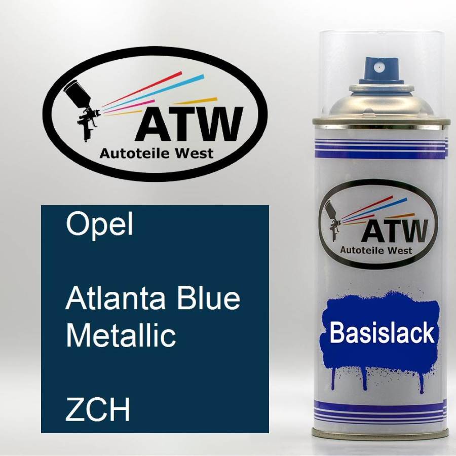 Opel, Atlanta Blue Metallic, ZCH: 400ml Sprühdose, von ATW Autoteile West.